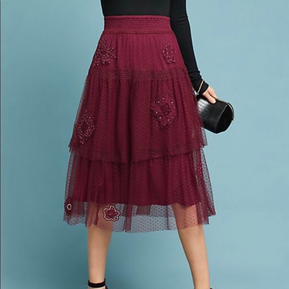 Small Anthropologie Akemi + Kin Lace Córdoba Skirt
